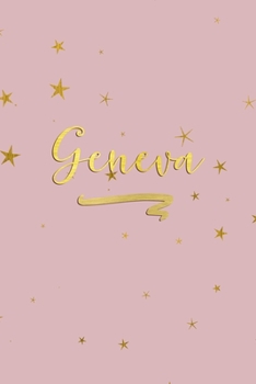 Paperback Geneva: Personalized Journal to Write In - Rose Gold Line Journal Book