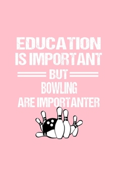 Bowling Pin Notebook: Bowling Pins Education Humor Sarcastic Funny Christmas Gift - Pink Dotted Dot Grid Bullet Notebook - Diary, Planner, Gratitude, Writing, Goal, Log Journal - 6x9 120 pages