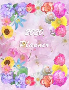 Paperback 2020 Planner: Daily Weekly and Monthly Planner - January 2020 to December 2020 - Organizer & Diary - To do list - Notes - Month's Fo Book