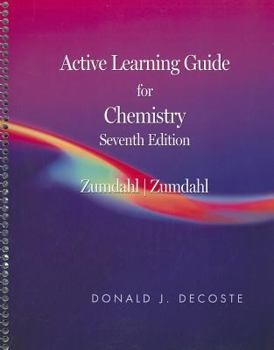 Spiral-bound Active Learning Guide for Chemistry: Zumdahl Book