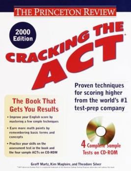 Paperback Cracking the ACT: 2000-2001 [With Sample Tests on CDROM] Book