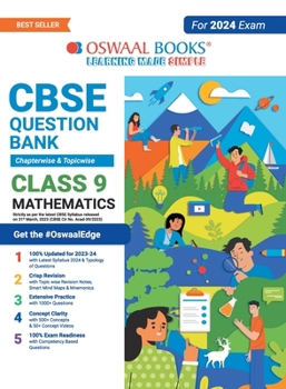 Paperback Oswaal CBSE Chapterwise & Topicwise Question Bank Class 9 Mathematics Book (For 2023-24 Exam) Book