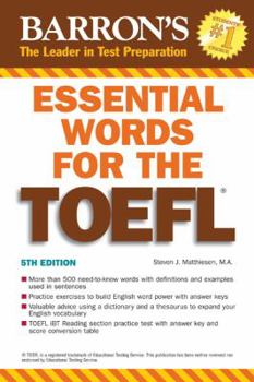 Paperback Essential Words for the TOEFL Book