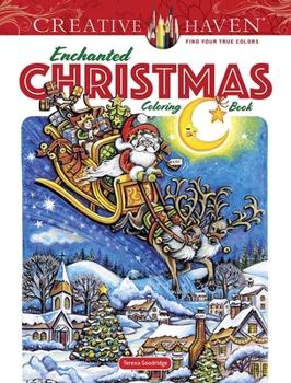 Paperback Creative Haven Enchanted Christmas Coloring Book