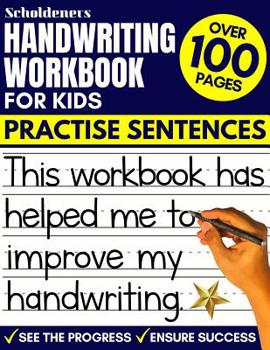 Paperback Handwriting Workbook for Kids: Practise Sentences Book