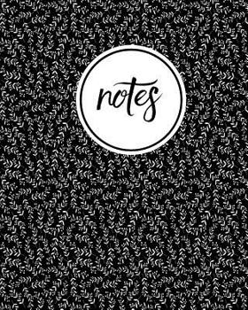 Paperback Notes: Floral Vines White Black - Cute Writing Notebook For School, Home & Office - [Classic] Book