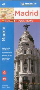Map Michelin Madrid Map 42 Book