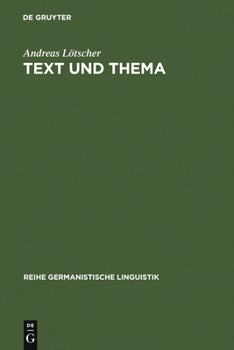 Hardcover Text und Thema [German] Book
