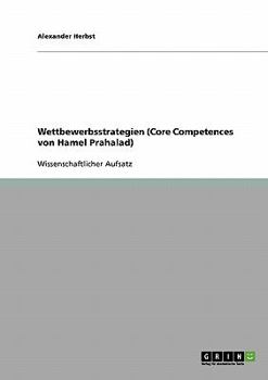 Paperback Wettbewerbsstrategien (Core Competences von Hamel Prahalad) [German] Book