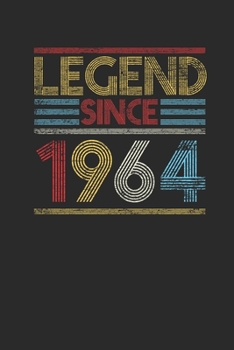 Paperback Legend Since 1964: Graph Paper Notebook (6" x 9" - 120 pages) Birthday Themed Notebook for Daily Journal, Diary, and Gift Book