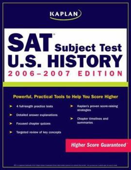 Paperback Kaplan SAT Subject Test: U.S. History Book