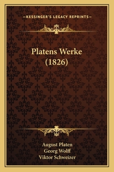 Paperback Platens Werke (1826) [German] Book