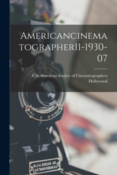 Paperback Americancinematographer11-1930-07 Book