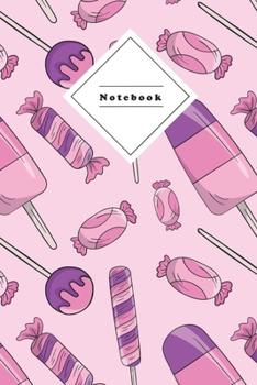Paperback Notebook: Composition Notebook 6X9" 120 Pages Dot Grid Graph - Sweets Coverdesign Book