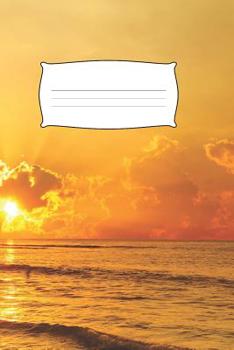 Paperback My Notebook: Beach Sunset themed - 100 Pages, Collegeruled linepaper, 6x9 [German] Book