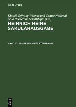 Hardcover Briefe 1850-1856. Kommentar [German] Book