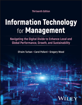 Paperback Information Technology for Management: Driving Digital Transformation to Increase Local and Global Performance, Growth and Sustainability Book