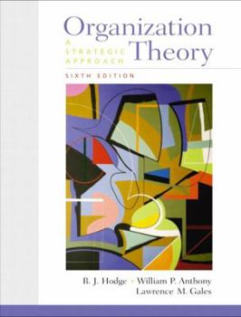 Paperback Organization Theory: A Strategic Approach Book