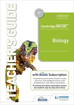 Paperback Cambridge Igcse(tm) Biology Teacher's Guide with Boost Subscription: Hodder Education Group Book