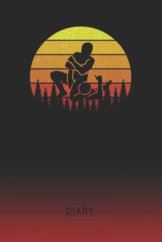 Diary: Blank Mma Personal Writing Memoir Old School Retro Vintage Sunset 80s Cover Daily Journaling for Writers & Journalists Productivity Note Taking Logbook Plan, Set Goals & Write about your Life &