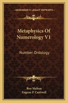 Paperback Metaphysics Of Numerology V1: Number Ontology Book