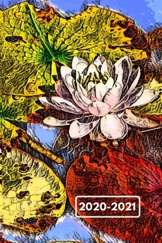 Pale Pink Lotus Flower Blue Lily Pond Dated Calendar Planner  2 years To-Do Lists,Tasks, Notes  Appointments: Cute Waterlily Small Pocket/Purse Size ... - Dec 2021, 25 months Weekly Planner Book)