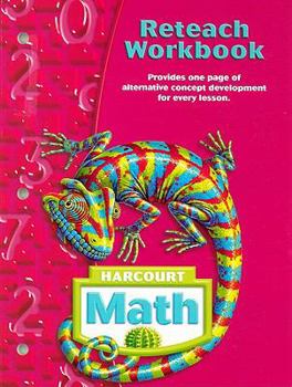 Paperback Harcourt Math Reteach Workbook, Grade 6 Book