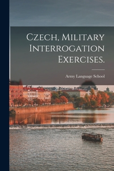 Paperback Czech, Military Interrogation Exercises. Book