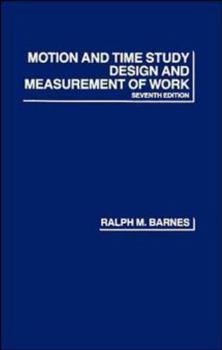 Paperback Motion and Time Study: Design and Measurement of Work Book