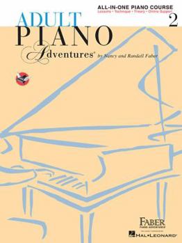 Spiral-bound Adult Piano Adventures All-In-One Piano Course Book 2 Book/Online Audio Book