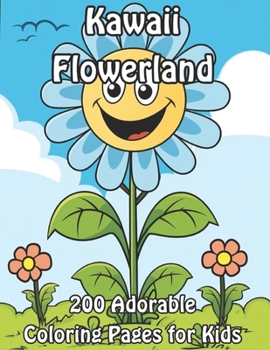 Kawaii Flowerland: 200 Adorable Coloring Pages for Kids (Blossoming Beauty: Flower Coloring Collection)