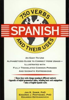 Paperback 750 Spanish Verbs and Their Uses Book