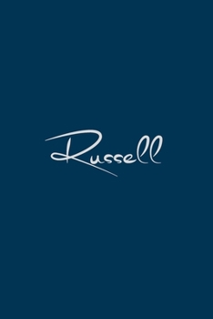 Paperback Russell: notebook with the name on the cover, notebook for notes, Journaling Book