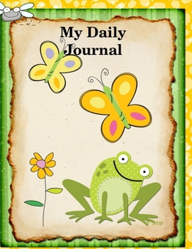 Paperback My Daily Journal: Frog Journal Large Lined Journal 8.5 x 11 150 Pages Book