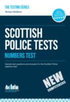 Paperback SCOTTISH Police NUMBERS Tests: Sample test questions and answers for the Scottish Police Numbers Test Book