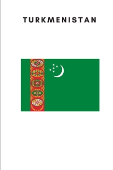Paperback Turkmenistan: Country Flag A5 Notebook to write in with 120 pages Book