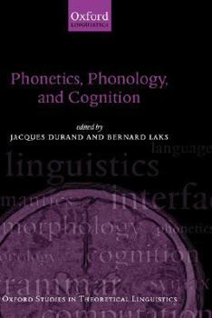 Hardcover Phonetics, Phonology, and Cognition Book