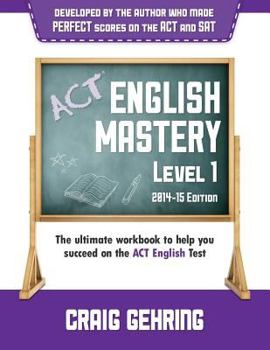 Paperback ACT English Mastery Level 1 (2014-15 Edition) Book