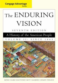 Paperback Cengage Advantage Books: The Enduring Vision, Volume II Book