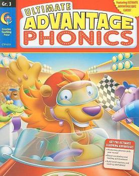 Paperback Ultimate Advantage Phonics, Grade 3 [With Quiz Cards] Book