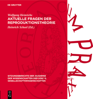Hardcover Aktuelle Fragen Der Reproduktionstheorie [German] Book
