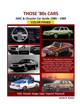 Paperback Those 80s Cars - AMC & Chrysler Book