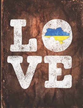 Paperback Love: Ukraine Flag Cute Personalized Gift for Ukrainian Friend Undated Planner Daily Weekly Monthly Calendar Organizer Journ Book