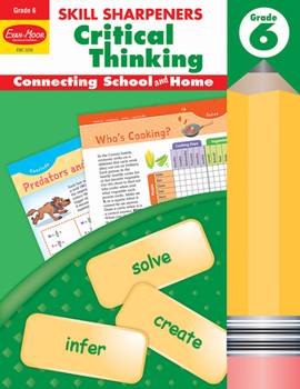 Paperback Skill Sharpeners: Critical Thinking, Grade 6 Workbook Book