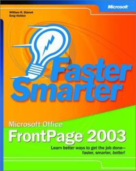 Faster Smarter Microsoft Office FrontPage 2003 (Faster Smarter)