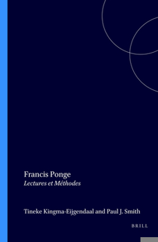 Paperback Francis Ponge: Lectures Et Méthodes [French] Book
