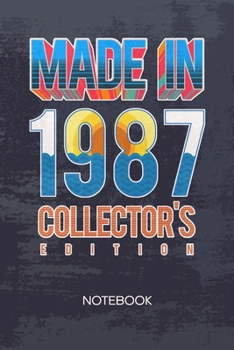 BULLET DOTTED JOURNAL: 87th Year Notebook Dotted Grid a5 6x9 120 Pages - 32 Years Planner 1987 Birthday Diary Collectors Edition - Birthday Guest Kids Gift Idea for Men and Women