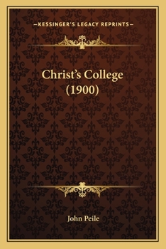 Paperback Christ's College (1900) Book