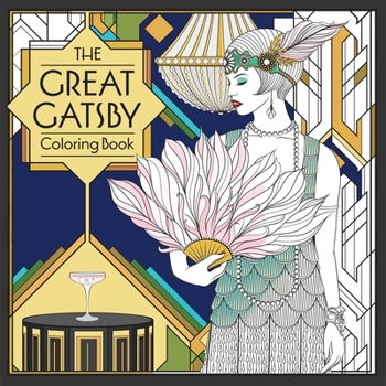 Paperback The Great Gatsby Coloring Book