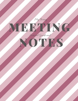 Paperback My Boring Meeting Survival Guide and Notes: 8.5x11 Meeting Notebook and Puzzle Book